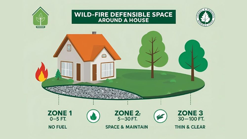 Quick guide: Crystal’s defensible space rules make fire-smart design easy to follow. Designed by R.E.A.L.|cw Architecture.